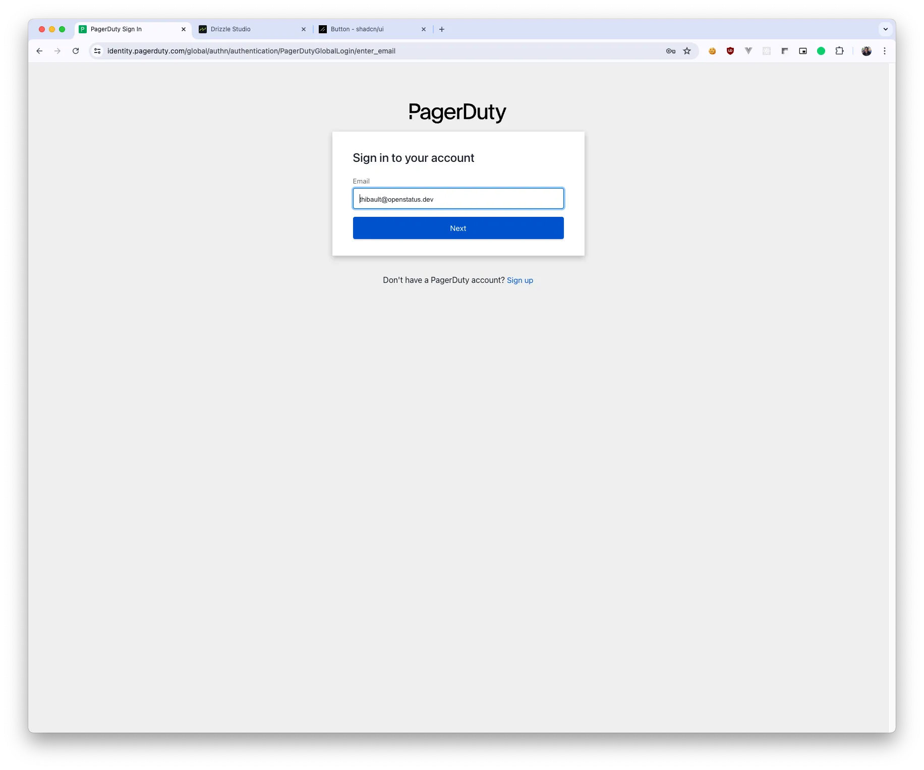 Connect to PagerDuty